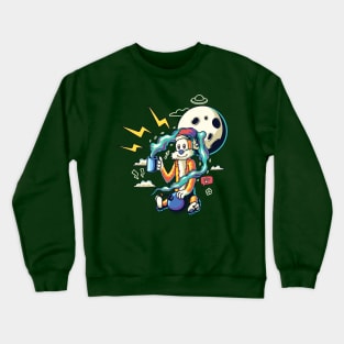 Hobbes electric bomber Crewneck Sweatshirt